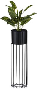 Květináč na stojanu LOFT I 70 cm černý