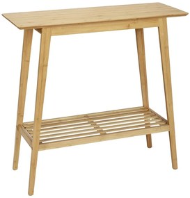 Bambusový konzolový stolík v prírodnej farbe 30x80 cm Kona - Wenko