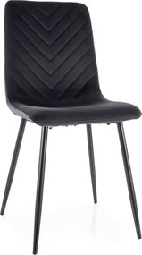 SI Daren Velvet stolička čierna