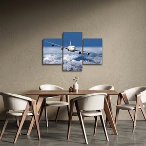 Obraz - Lietadlo v oblakoch (90x60 cm)
