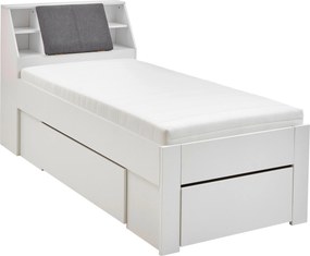 XXXLutz POSTEĽ S ÚLOŽNÝM PRIESTOROM, 90/200 cm biela Carryhome - Online Only spálne - 000423011001