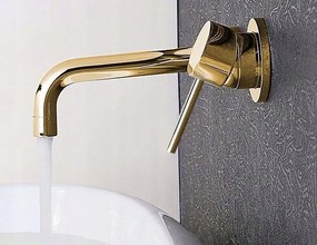 Rea Lungo - podomietková umývadlová batéria, iBox, zlatá lesklá, REA-B8559