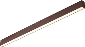 Moderné stropné svietidlo orechové drevo vrátane LED 3-stupňovo stmievateľné 2700-4000K s prepínačom DIP - Keane