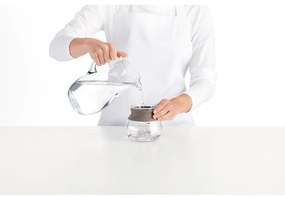 Svetlohnedá sklenená kanvica na čaj so sitkom 500 ml – Lékué