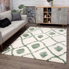 Dekorstudio Shaggy koberec s dlhým vlasom PULPY 563 - zelený Rozmer koberca: 80x300cm