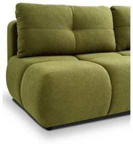 Rozkladacia trojmiestna pohovka NUORO so úložným priestorom, zelená