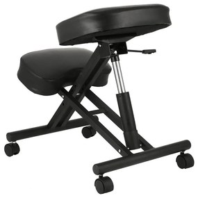 Kľakacia stolička, čierna