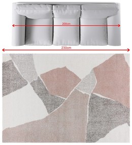 Koberec Softness cream/nude rose 160x230cm