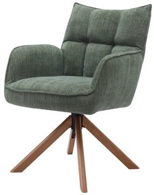 Zelené čalúnené jedálenské kreslá v súprave 2 ks Marilla – Unique Furniture