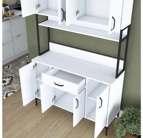 Set kuchynských skriniek Jenaretta 27 (biela + čierna). Vlastná spoľahlivá doprava až k Vám domov. 1107094