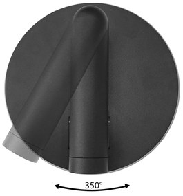 Toolight Toolight, LED nástenné svietidlo 16x14cm, 10W, APP1614-1W, čierna, OSW-06529