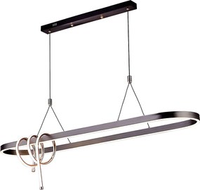 Toolight Toolight, LED stropné osvetlenie 120cm, 32W, 3000K, LHJ040-CP, čierna matná, OSW-50018