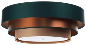 Stropné svietidlo TRINITI 2xE27/60W/230V zelená/medená/hnedá