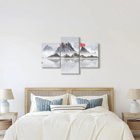 Obraz - Hory v hmle (90x60 cm)