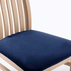 Restilo Napínací poťah na sedák na stoličku indigo, 40 x 40 + 5 cm