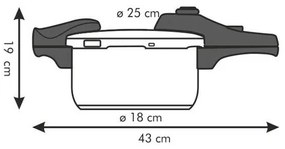 TESCOMA tlakový hrniec BIO EXCLUSIVE+ 4.0 l