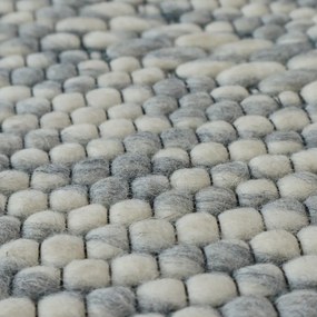 Asra, Kusový ručne tkaný koberec Woolen 4 Grey, 150x240, šedá, obývacia izba