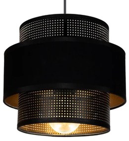 Luster na lanku NESS 2xE27/60W/230V čierna