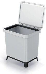 Odpadkový kôš, 29 l, svetlo sivá