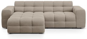 Hnedá rohová pohovka (ľavý roh/s leňoškou) Kendal – Micadoni