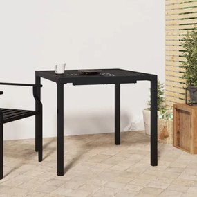 vidaXL Záhradný stôl antracitový 80x80x72 cm oceľ-