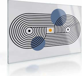 Sklenený obraz - Minimalistická abstrakcia N⁰3 (70x50 cm)