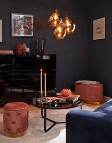 Okrúhly konferenčný stolík Boston 80 cm, čierny