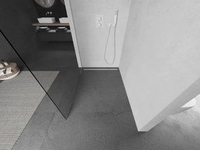 Mexen Kioto L, sprchová zástena Walk-In 90 x 200 cm, 8mm číre sklo, biely profil, 800-090-103-20-00