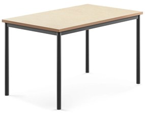 Stôl SONITUS, 1200x800x720 mm, linoleum - béžová, antracit