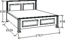 Biela provesnálska manželská posteľ PR8 140/160/180/200 x 200 cm 160 cm