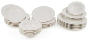 24-dielna jedálenská sada, biela/porcelán