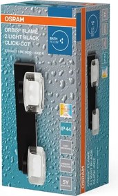 Osram - LED kúpeľňové nástenné svietidlo ORBIS FLAME 2xLED/5,5W/230V IP44 čierna