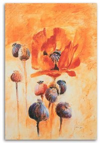Gario Obraz na plátne Kvitnúce maky ako ručne maľované Rozmery: 60 x 90 cm