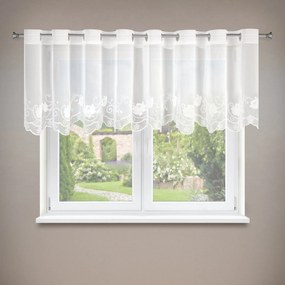 ZÁCLONA NA KRÚŽKOCH LETI 350X70 CM KVETY