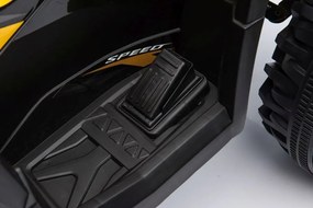 LEAN CARS Elektrická štvorkolka QLS-3288 LED MP3 žltá