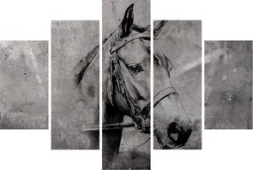 Obraz - Portrét koňa (150x105 cm)