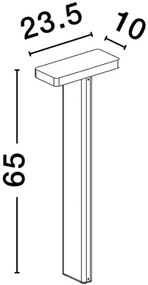 Vonkajšie LED lampa Poet 235 tmavo sivé