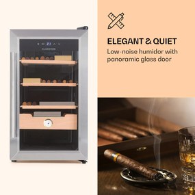 Klarstein El Presidente 48, humidor na cigary, 48 l, 2 zásuvky, 1 priehradka z cédrového dreva
