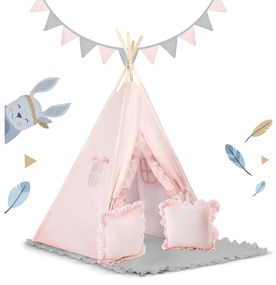 Detský stan típí Nukido NK-406 - svetloružový