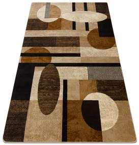 Koberec ROYAL 5376 geometrický / kruhy, béžový / krémový
