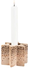 Drevený hviezdicový svietnik WOOD STAR