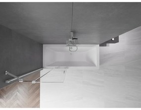 Mexen Velar, 2-krídlová posuvná vaňová zástena 85 x 150 cm, 8mm číre sklo, chrómový profil, 896-085-000-01-01