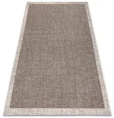 styldomova Šnúrkový koberec sizal floorlux 20401 rám svetlo hnedá/svetlo béžová
