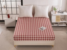 Napínacia obliečka z mikrovlákna TARTAN HEART farebné 180x200 cm