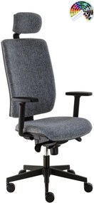 ALBA Kancelárska stolička KENT ŠÉF čalúnenie FILL, SUEDINE