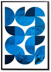 Obraz blue snake 40 x 60 cm modrý MUZZA