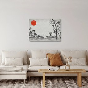 Sklenený obraz - Hora Fuji (70x50 cm)