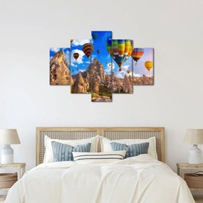Obraz - Teplovzdušné balóny, Cappadocia, Turkey. (150x105 cm)