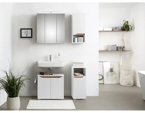 Biela nízka závesná skrinka bez umývadla 60x53 cm Set 857 – Pelipal