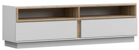 TV stolík GREY 180 cm biela/dub artisan